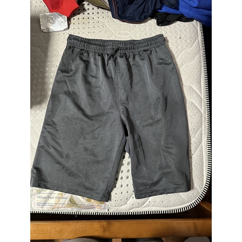 Gray Boys Athletic Shorts